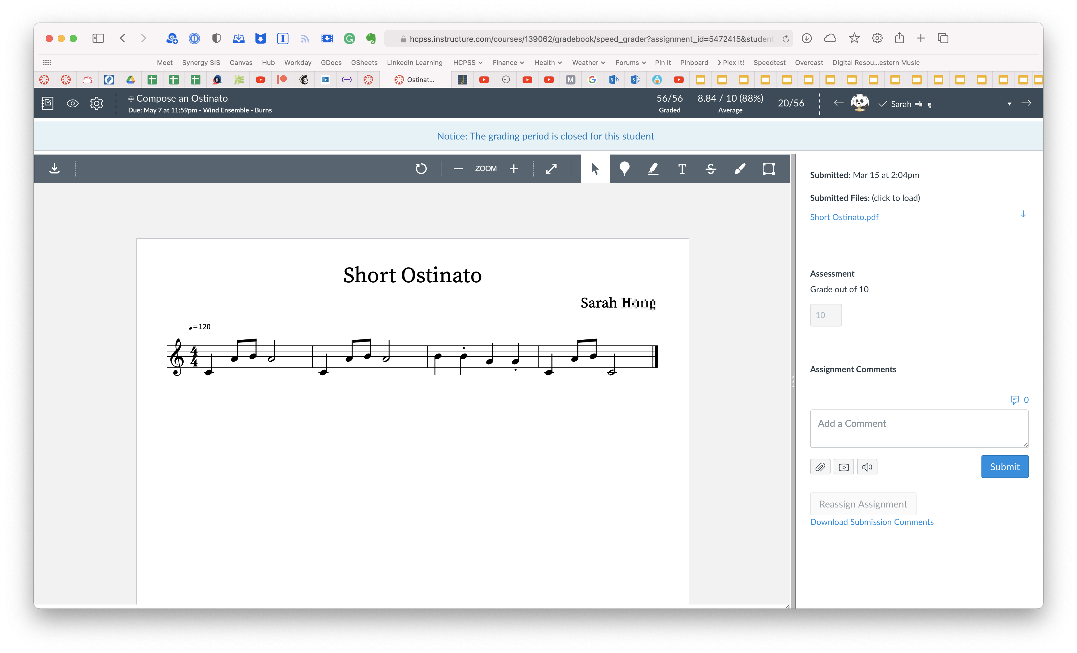 Using Alex Shapiro's *Putting the E in Ensemble* Curriculum, band students wrote and recorded original melodic content, and then edited each other's work together in their own original band piece.